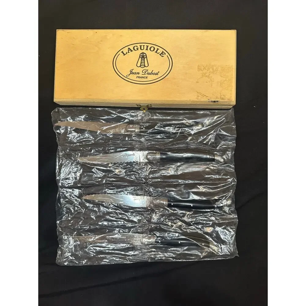 Laguiole Jean Dubost Steak Knives, Set of 4 & Case